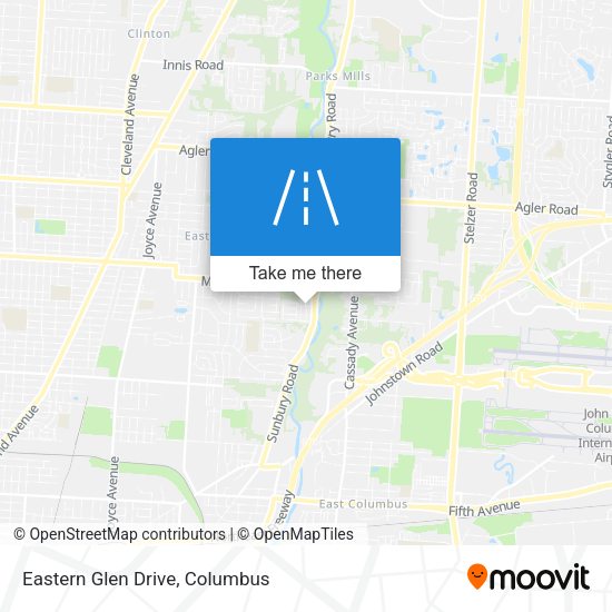 Eastern Glen Drive map