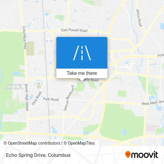 Echo Spring Drive map