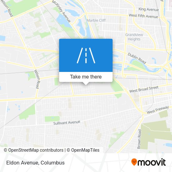 Mapa de Eldon Avenue