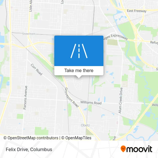 Felix Drive map