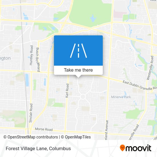 Forest Village Lane map