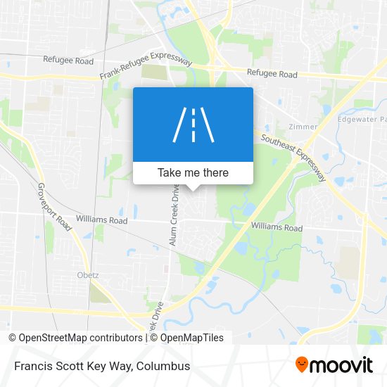 Mapa de Francis Scott Key Way