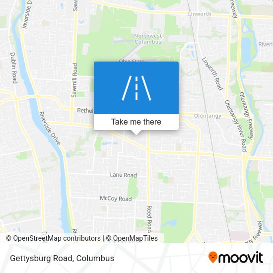 Gettysburg Road map