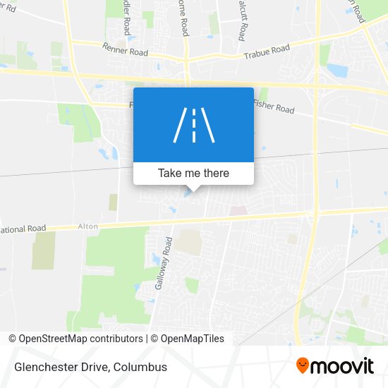 Glenchester Drive map