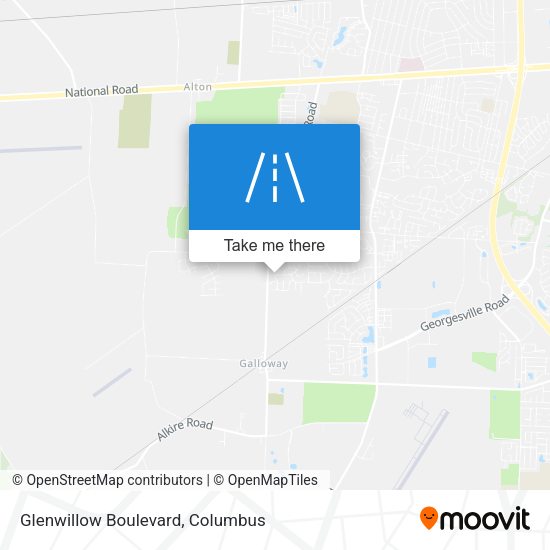 Glenwillow Boulevard map