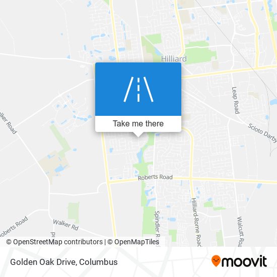 Golden Oak Drive map