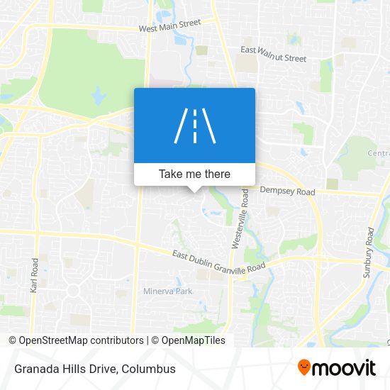 Granada Hills Drive map