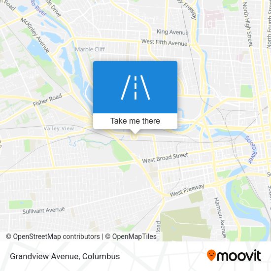 Mapa de Grandview Avenue