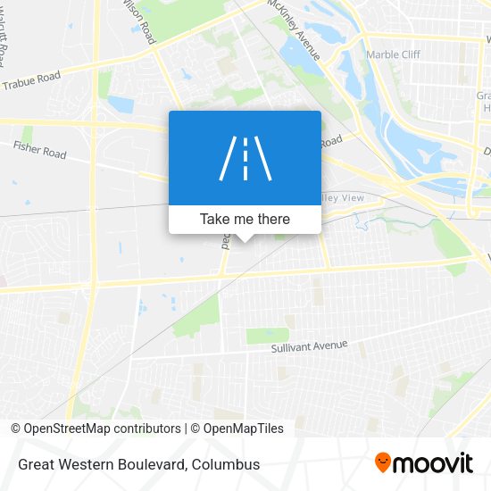 Mapa de Great Western Boulevard