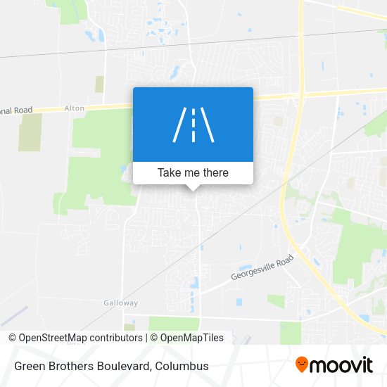 Green Brothers Boulevard map