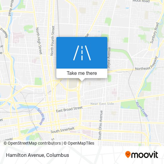 Hamilton Avenue map