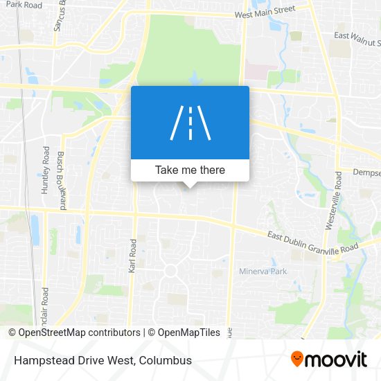 Mapa de Hampstead Drive West