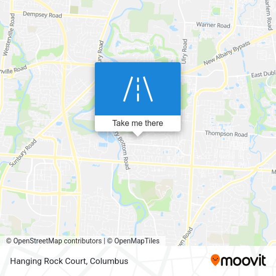 Hanging Rock Court map