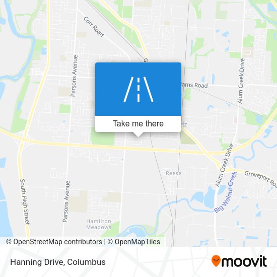 Mapa de Hanning Drive