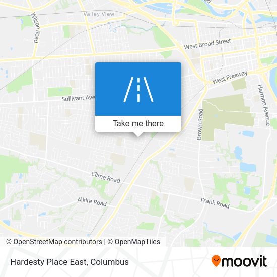 Hardesty Place East map