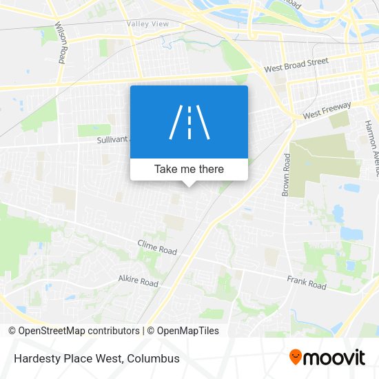 Mapa de Hardesty Place West