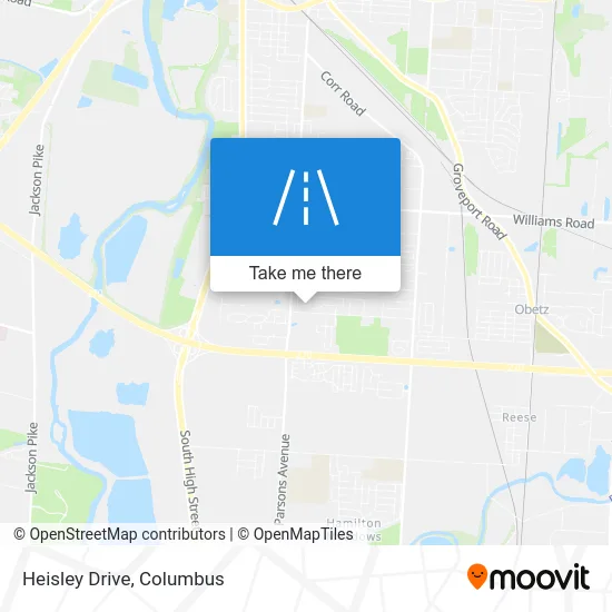 Heisley Drive map