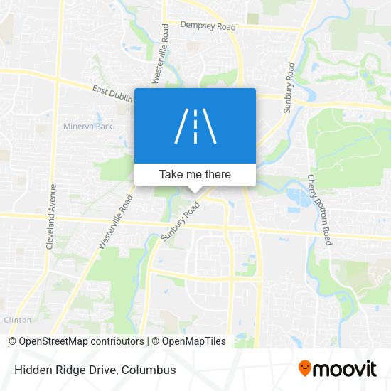 Hidden Ridge Drive map