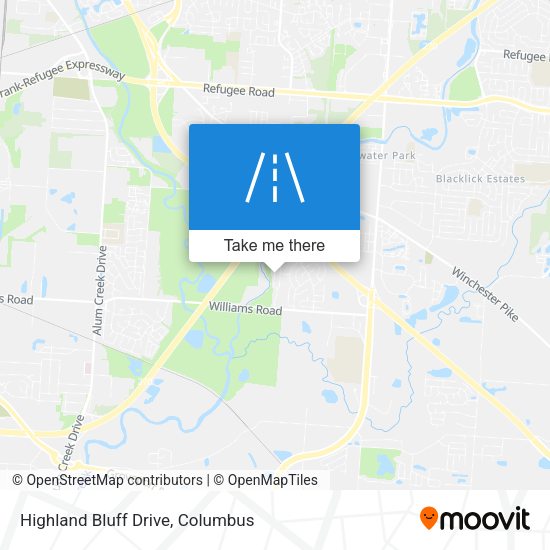 Mapa de Highland Bluff Drive