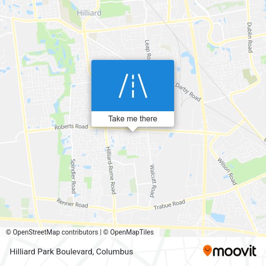 Hilliard Park Boulevard map