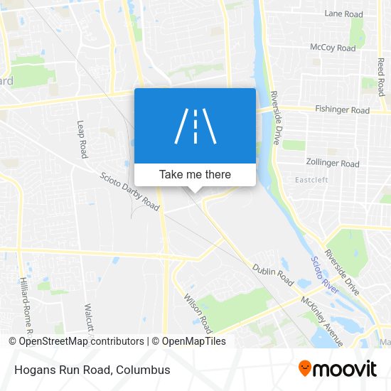Hogans Run Road map