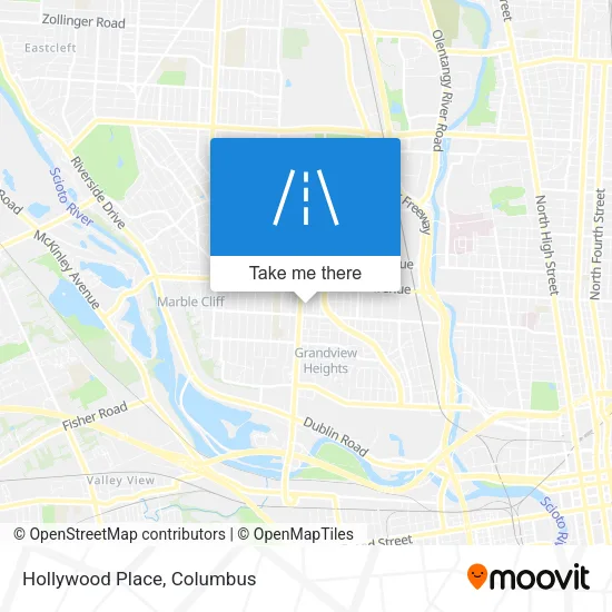 Mapa de Hollywood Place