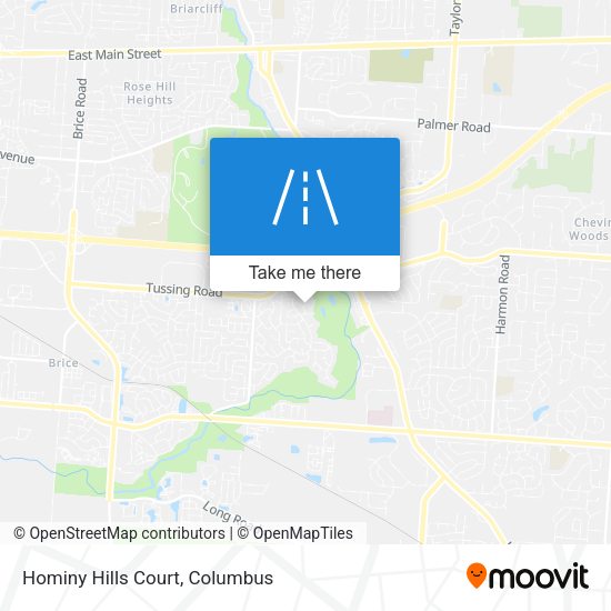 Mapa de Hominy Hills Court