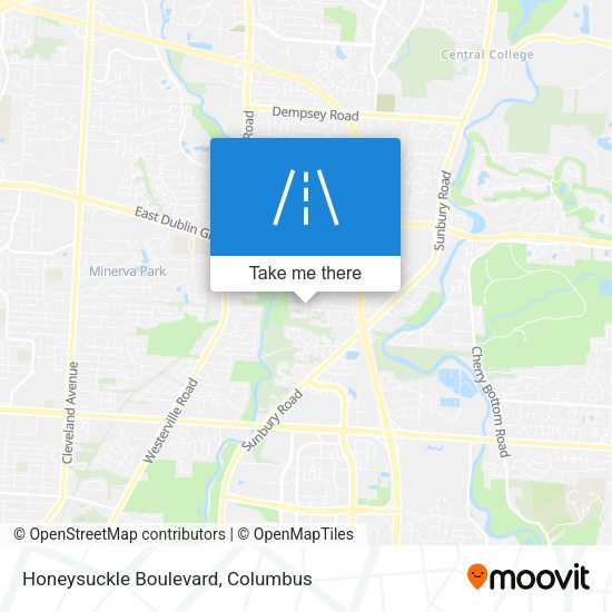 Honeysuckle Boulevard map