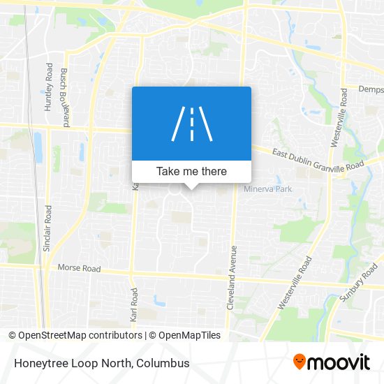 Honeytree Loop North map