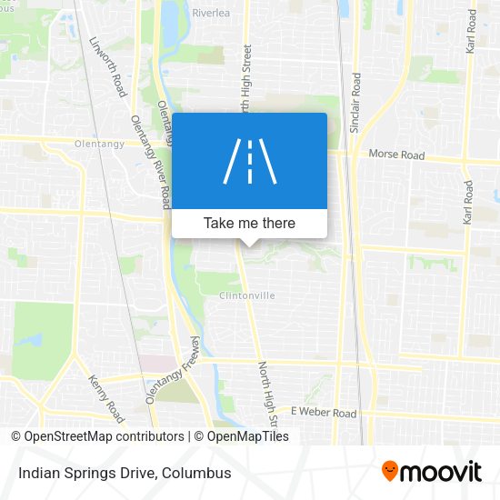 Mapa de Indian Springs Drive
