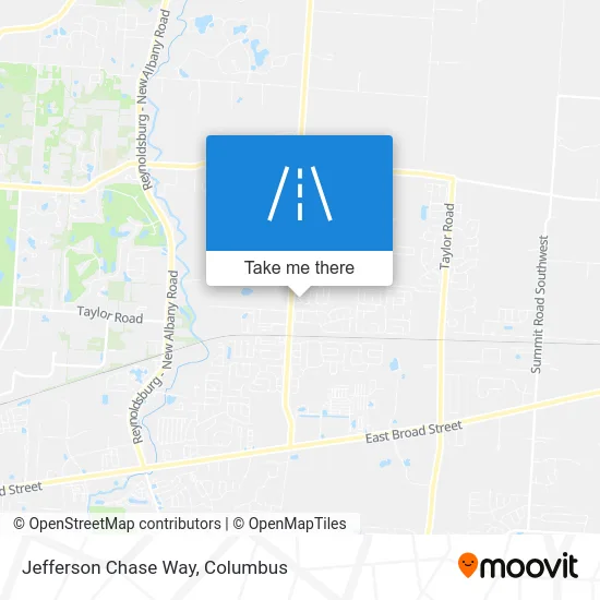 Jefferson Chase Way map