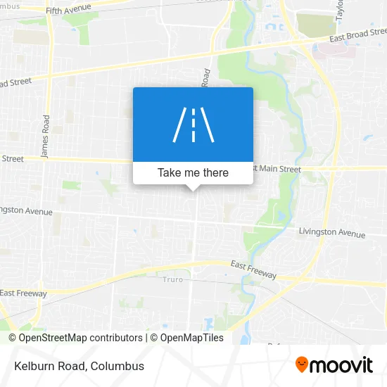 Kelburn Road map