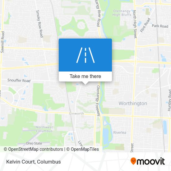 Mapa de Kelvin Court