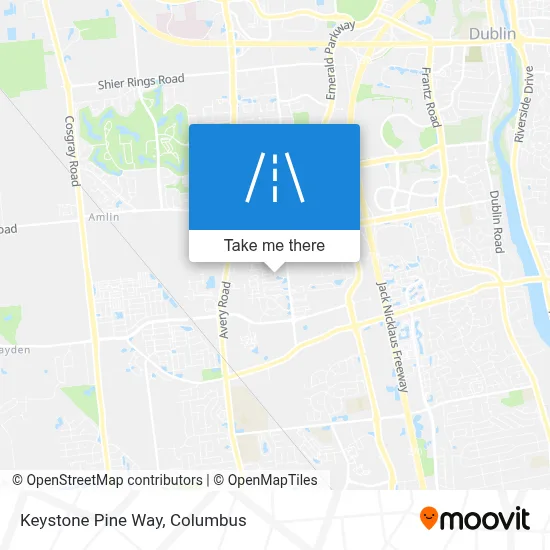 Keystone Pine Way map
