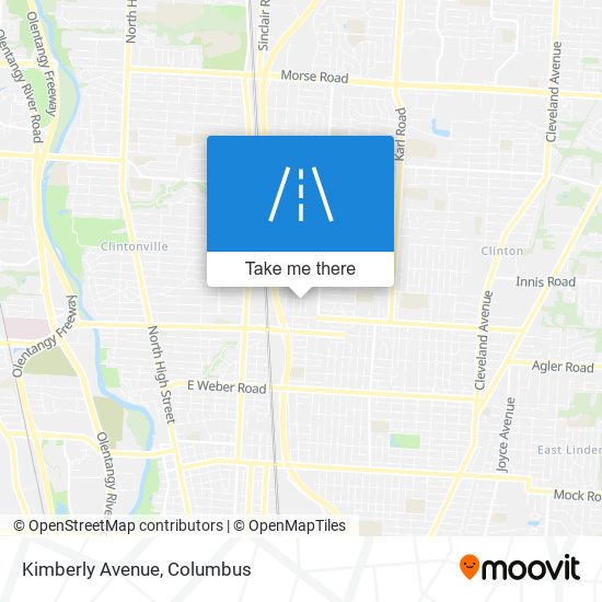 Kimberly Avenue map