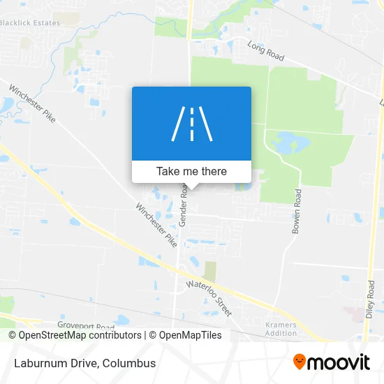 Laburnum Drive map