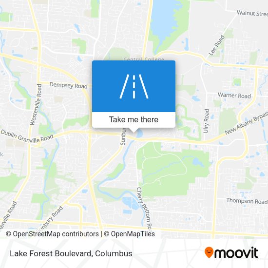 Lake Forest Boulevard map