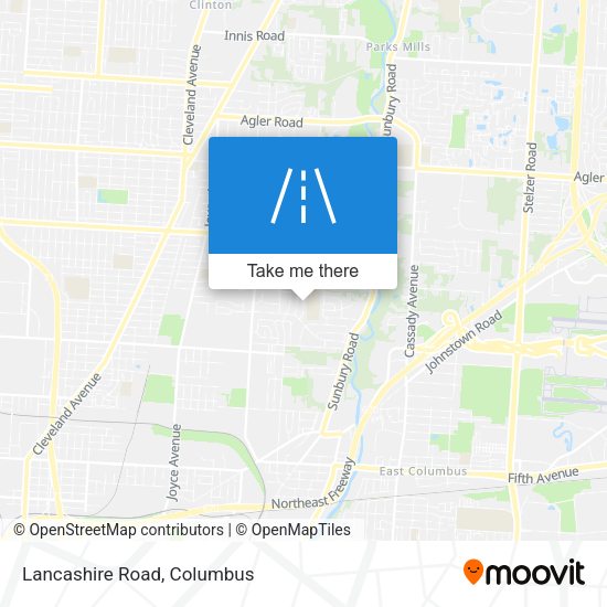 Mapa de Lancashire Road
