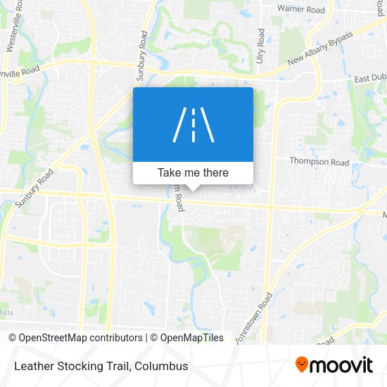Mapa de Leather Stocking Trail