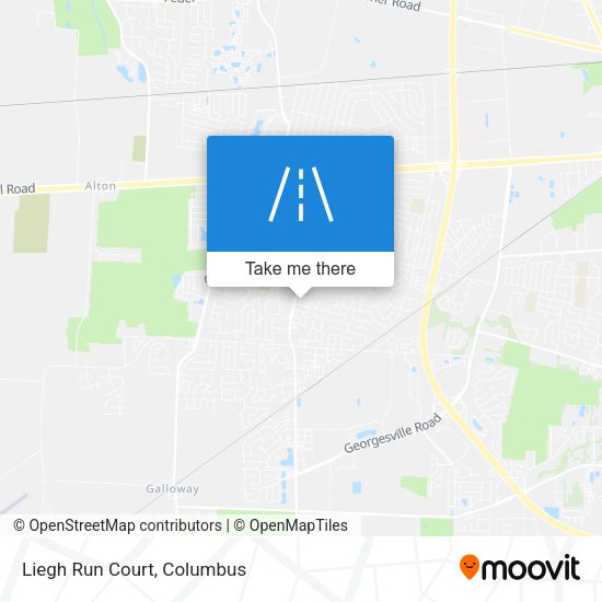 Liegh Run Court map