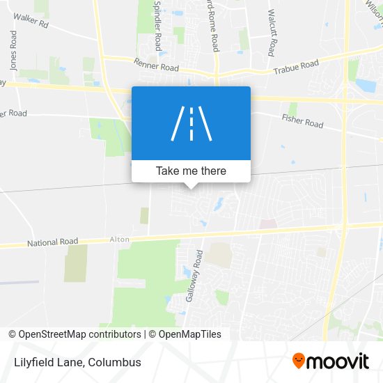 Mapa de Lilyfield Lane