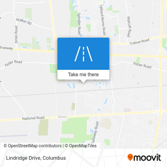 Mapa de Lindridge Drive