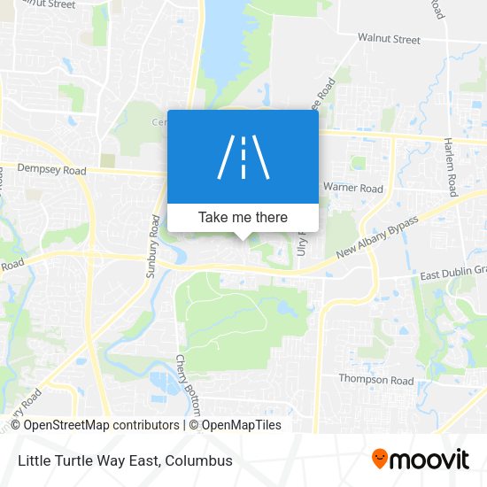 Mapa de Little Turtle Way East