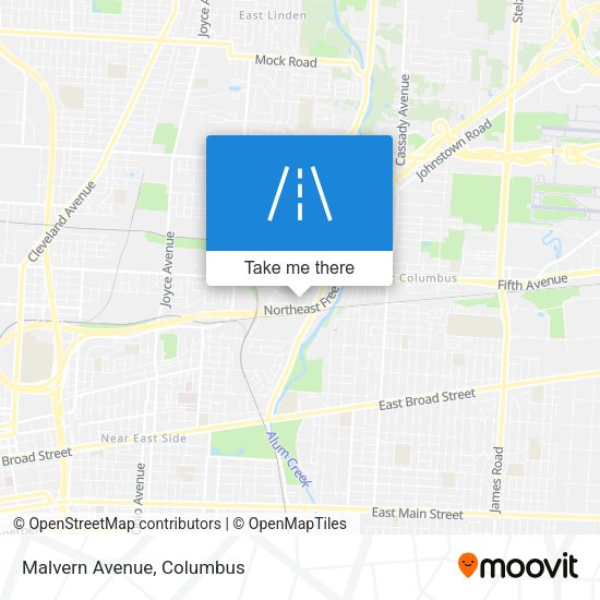 Mapa de Malvern Avenue