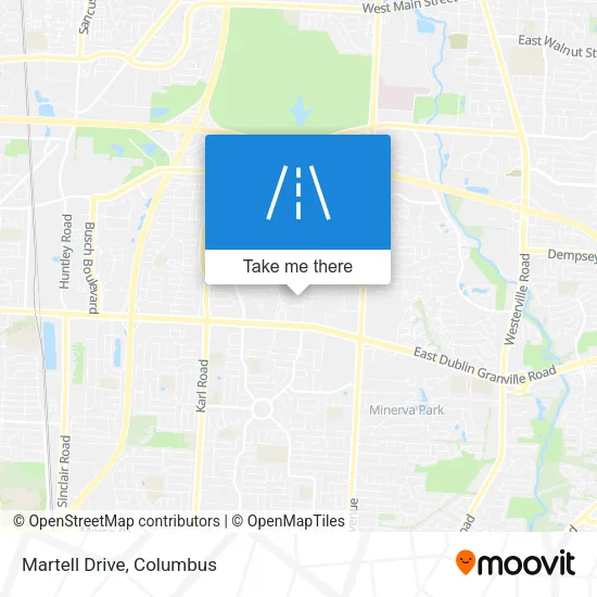 Martell Drive map
