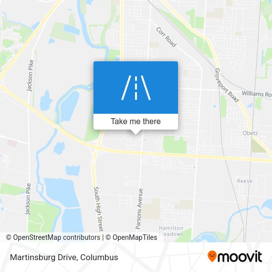 Martinsburg Drive map