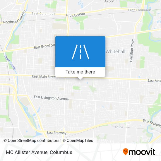 MC Allister Avenue map