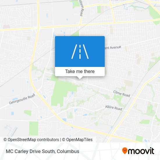 MC Carley Drive South map