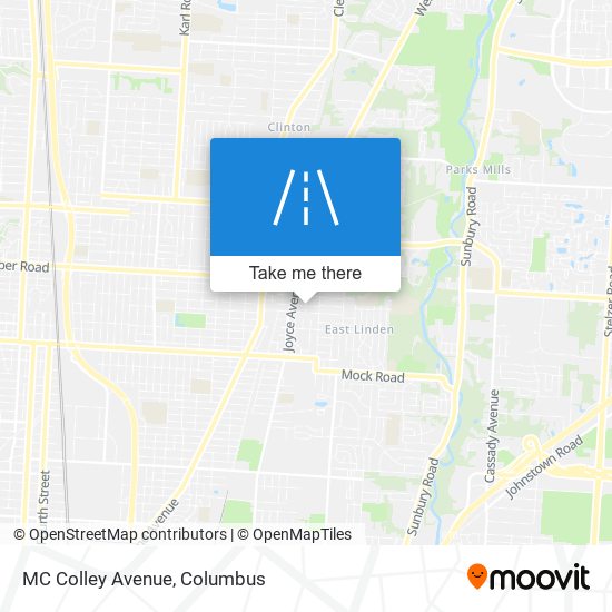 MC Colley Avenue map