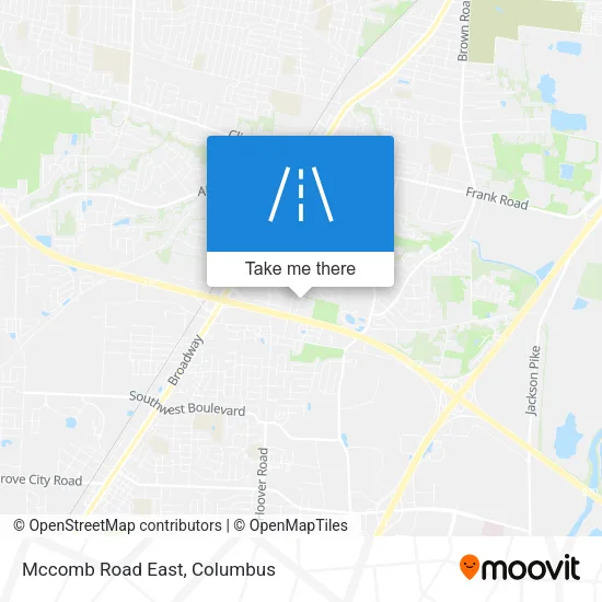 Mccomb Road East map